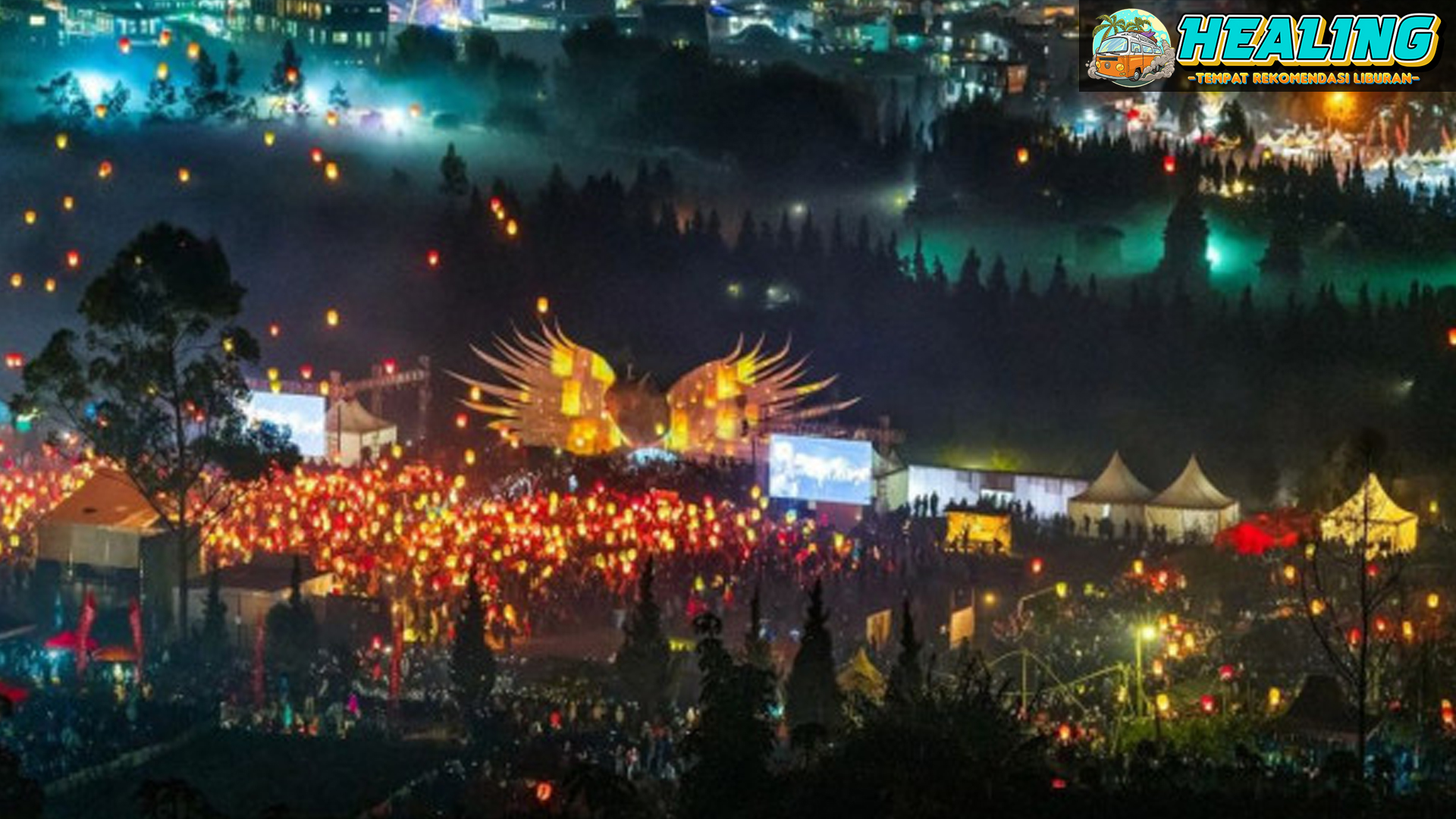 Keindahan Malam Pertama di Dieng Culture Festival 2024