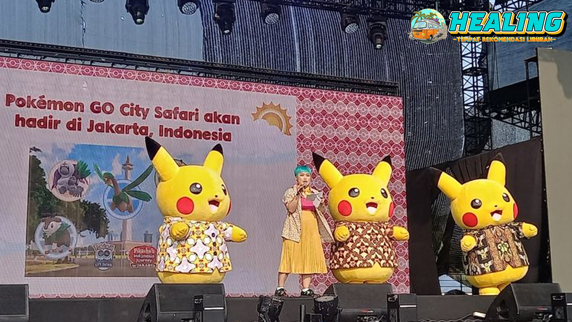 Menyambut Pokémon GO City Safari: Pikachu Berbatik di Jakarta