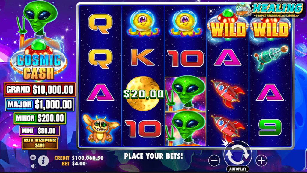 Slot Online Game Gacor Mudah Jackpot Cosmic Cash 2024