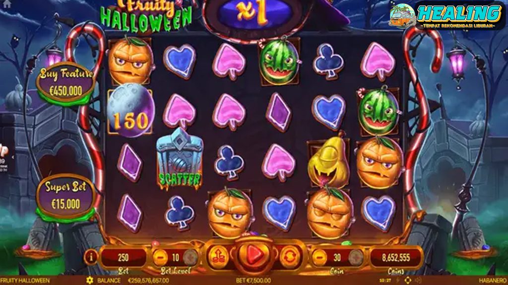 Wild dan Scatter Bertebaran: Slot Fruity Halloween Penuh Uang!